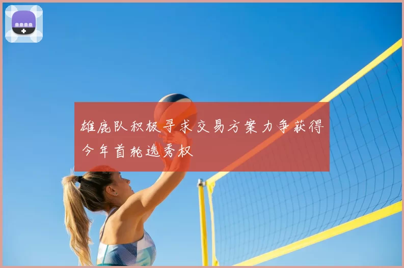 雄鹿队积极寻求交易方案力争获得今年首轮选秀权