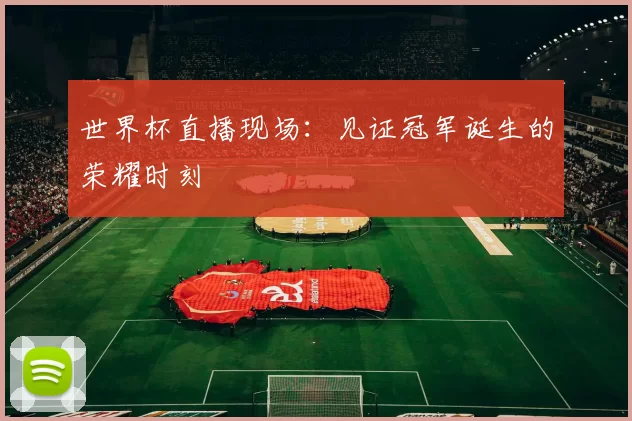 世界杯直播现场:见证冠军诞生的荣耀时刻