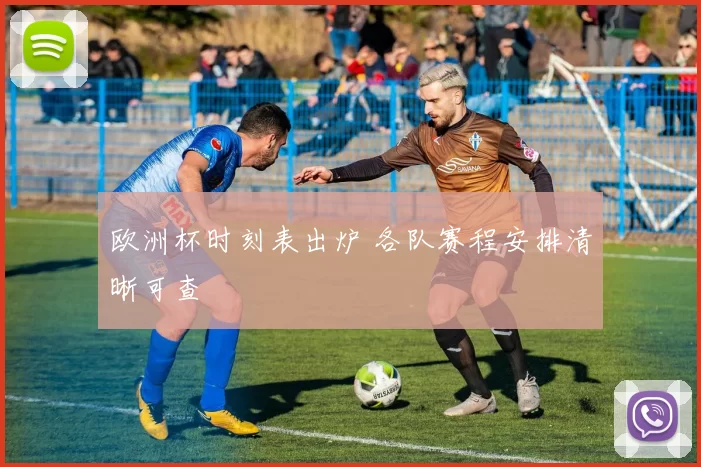 欧洲杯时刻表出炉 各队赛程安排清晰可查