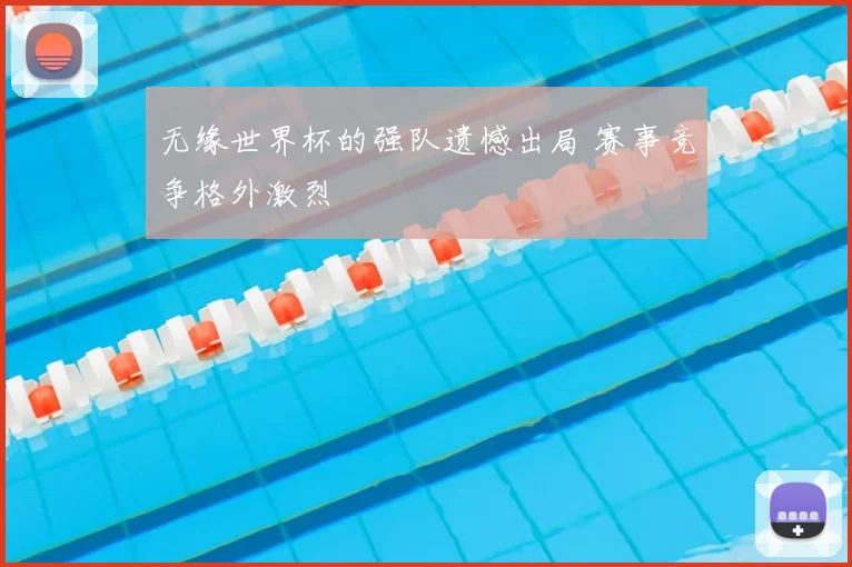无缘世界杯的强队遗憾出局 赛事竞争格外激烈