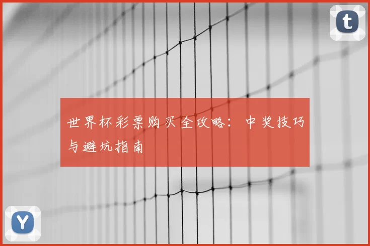 世界杯彩票购买全攻略:中奖技巧与避坑指南